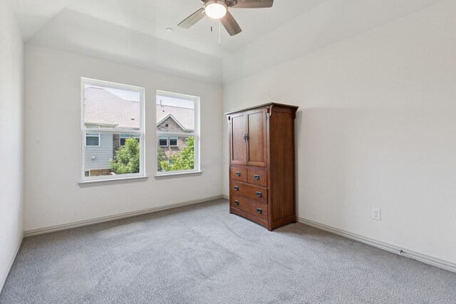 984 Mikaela Dr, Allen, TX 75013 - unfurnished bedroom featuring light carpet, ceiling fan, and baseboards