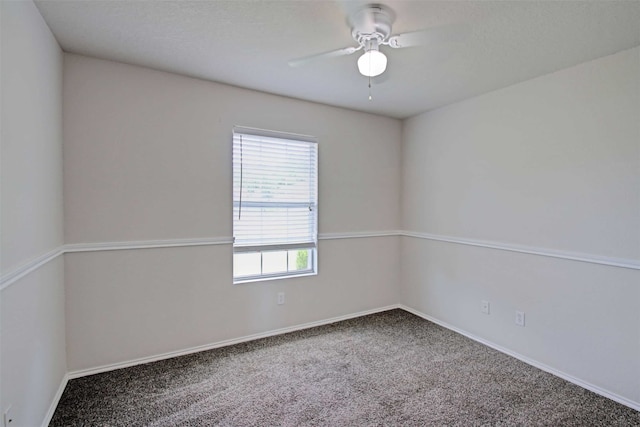 1103 Lynnwood Ct, Cleburne, TX 76033 - empty room with a ceiling fan, carpet floors, and baseboards