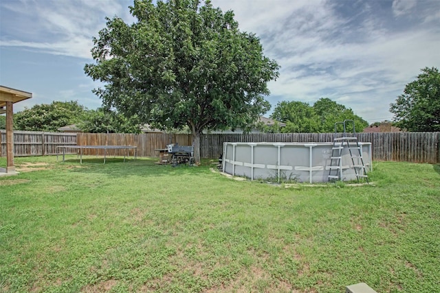 1103 Lynnwood Ct, Cleburne, TX 76033 - view of yard with a trampoline