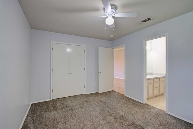 1103 Lynnwood Ct, Cleburne, TX 76033 - unfurnished bedroom with light carpet, baseboards, a closet, and ensuite bath
