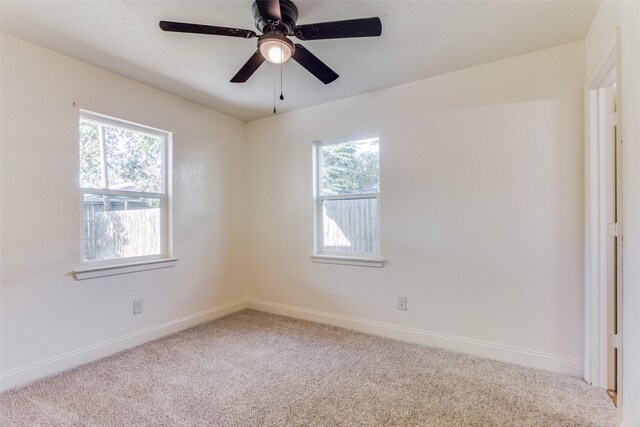 4704 S Drive, Fort Worth, TX 76109 - carpeted empty room with baseboards and ceiling fan