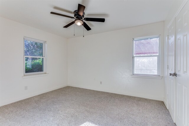 4704 S Drive, Fort Worth, TX 76109 - carpeted empty room featuring ceiling fan and baseboards