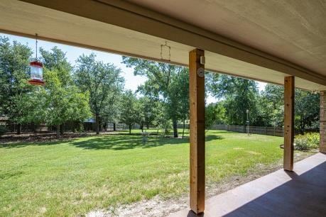240 Lakeside Oaks Cir, Lakeside, TX 76135 - view of yard with a patio area