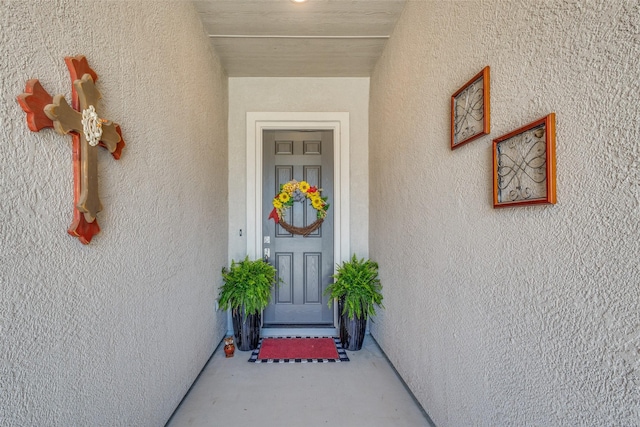 9513 Windwood Ln, Denton, TX 76207 - property entrance with stucco siding