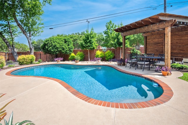 928 Rush Creek Rd, Keller, TX 76248 - view of pool featuring a pergola, a patio area, and a fenced backyard