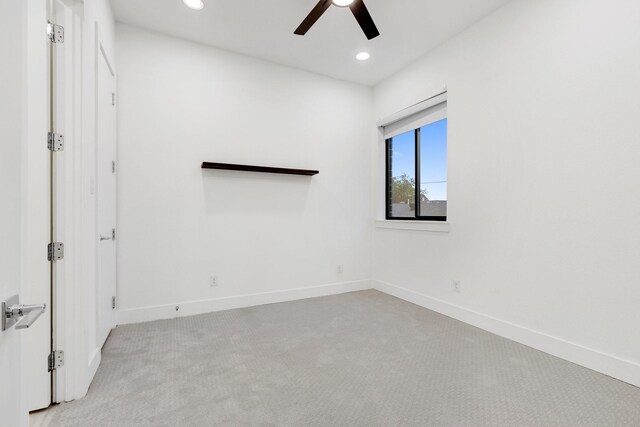 1920 Dowgate Ct, Dallas, TX 75204 - unfurnished room featuring light carpet, a ceiling fan, and recessed lighting
