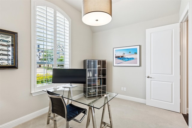 8229 Halifax, The Colony, TX 75056 - home office with carpet flooring and baseboards