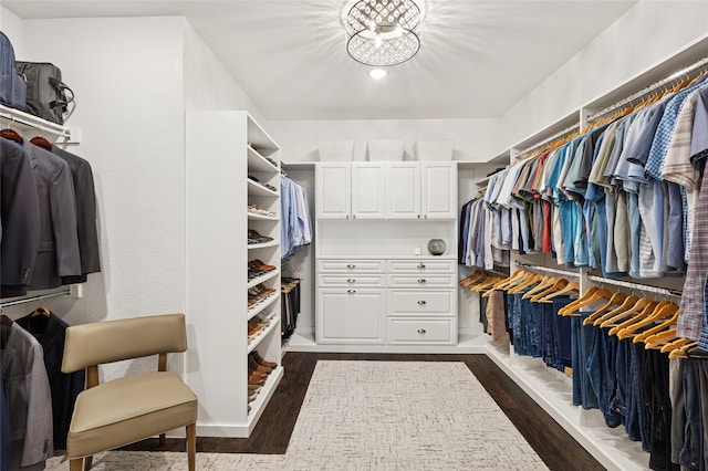 8229 Halifax, The Colony, TX 75056 - spacious closet with dark wood-type flooring