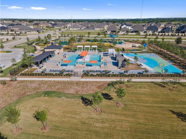 3154 Teasel Trl, Prairie Ridge, TX 76084 - aerial view of residential area with a pool