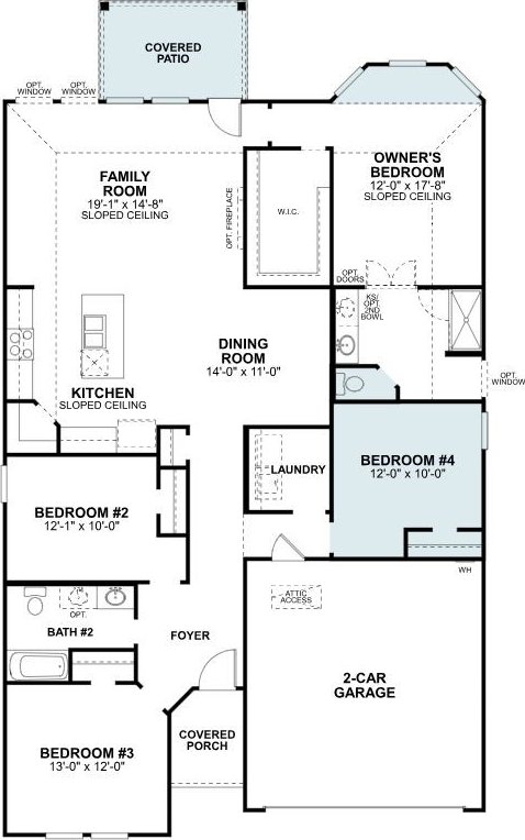 3154 Teasel Trl, Prairie Ridge, TX 76084 - property floor plan