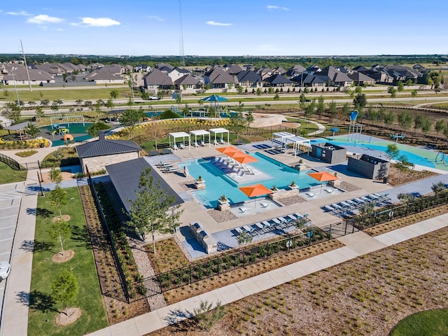3154 Teasel Trl, Prairie Ridge, TX 76084 - aerial view of residential area with a pool