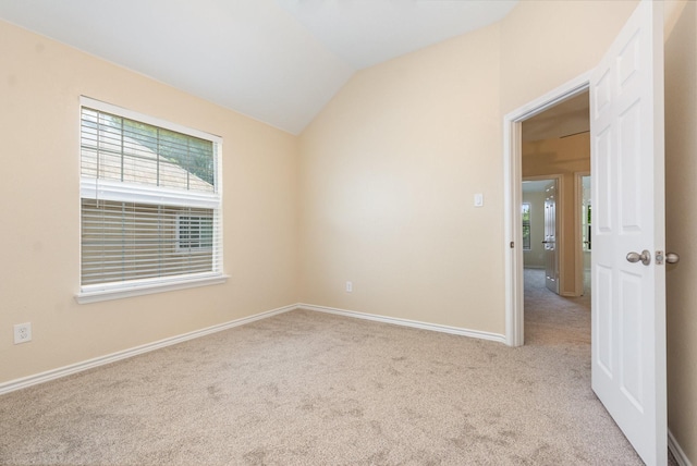 3010 Partridge Ln, Mckinney, TX 75072 - unfurnished room with carpet flooring, lofted ceiling, and baseboards
