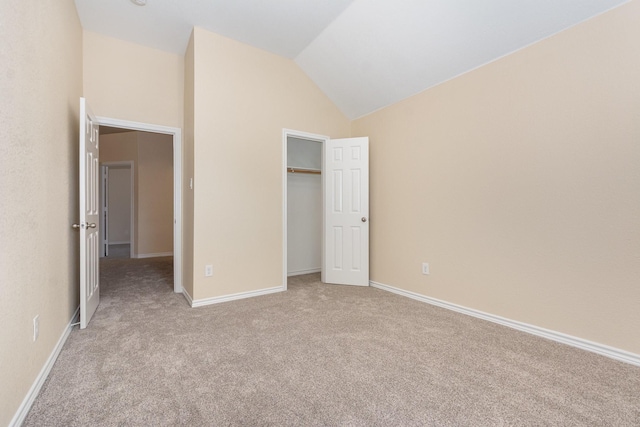 3010 Partridge Ln, Mckinney, TX 75072 - unfurnished bedroom featuring carpet, lofted ceiling, and a closet