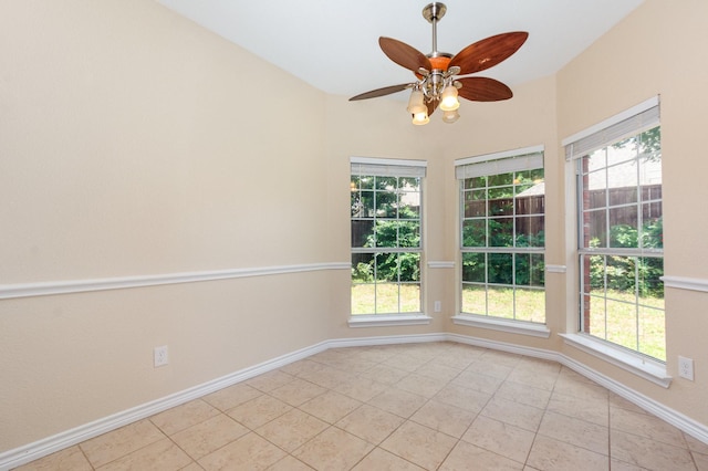 3010 Partridge Ln, Mckinney, TX 75072 - unfurnished room with light tile patterned floors, healthy amount of natural light, and baseboards