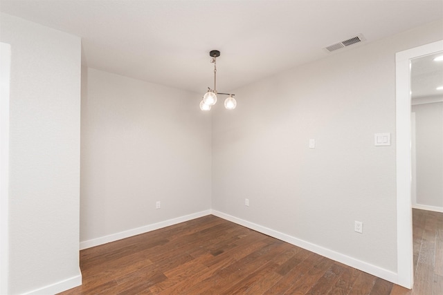 1024 Tower St, Canton, TX 75103 - spare room with dark wood-style floors, baseboards, and recessed lighting