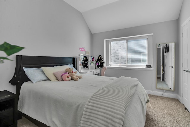 2309 Normandy Ave, Anna, TX 75409 - bedroom with vaulted ceiling, carpet flooring, and baseboards