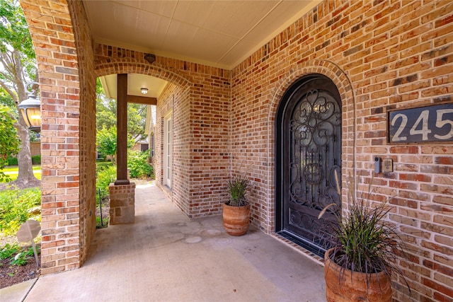 2454 Savanna Cir, Midlothian, TX 76065 - doorway to property with brick siding