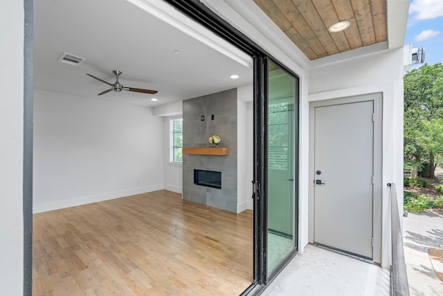 4133 Emerson Ave Unit 1, University Park, TX 75205 - doorway to property with a ceiling fan