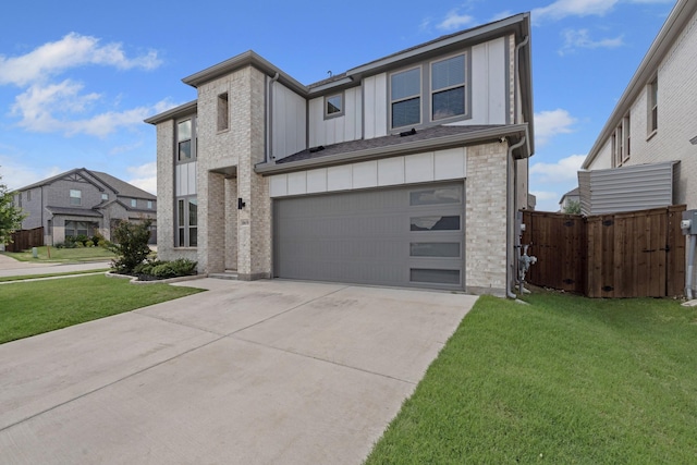 10650 Barrington Ln, Fort Worth, TX 76126 - view of front of property with board and batten siding, a garage, and concrete driveway