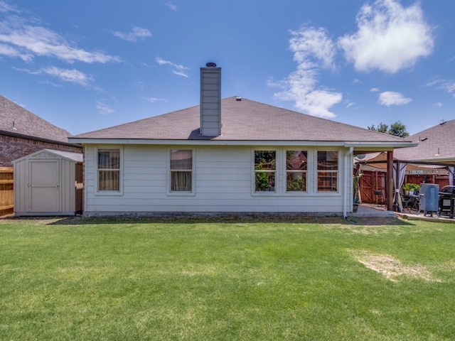 1071 Shepard Ln, Lavon, TX 75166 - rear view of house with a chimney