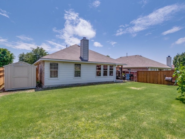 1071 Shepard Ln, Lavon, TX 75166 - rear view of property featuring a chimney and roof with shingles