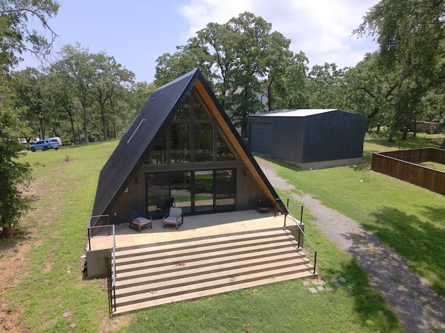 1223 Whispering Springs Dr, Tool, TX 75143 - back of property featuring a yard
