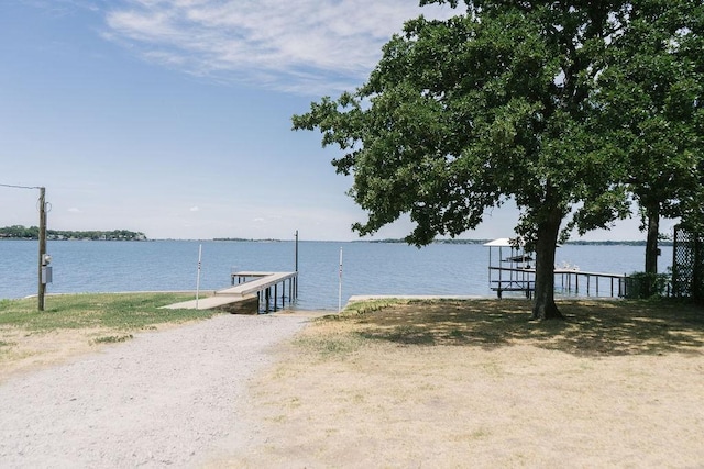 1223 Whispering Springs Dr, Tool, TX 75143 - dock featuring a water view