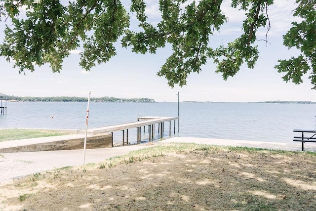 1223 Whispering Springs Dr, Tool, TX 75143 - dock area with a water view and a boat ramp