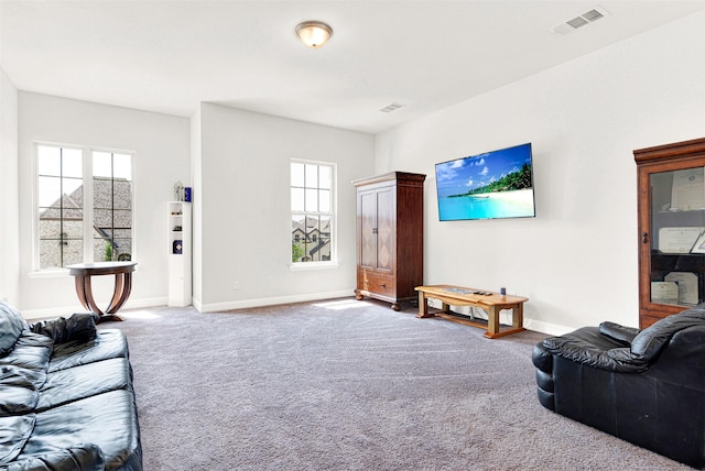 3912 River Bend St, Mckinney, TX 75071 - living room featuring carpet and baseboards