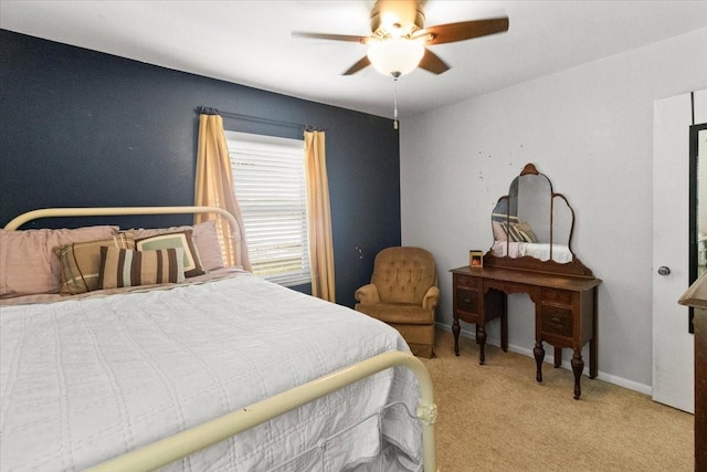 2311 Anderson St, Irving, TX 75062 - bedroom featuring carpet flooring, a ceiling fan, and baseboards
