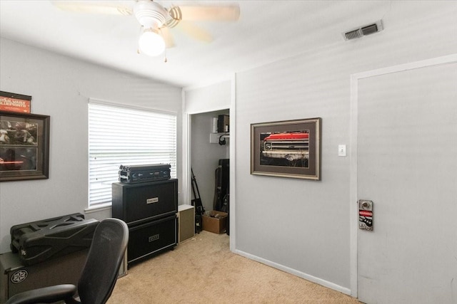2311 Anderson St, Irving, TX 75062 - office space with light colored carpet and a ceiling fan