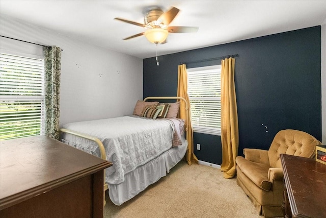2311 Anderson St, Irving, TX 75062 - bedroom with light carpet and ceiling fan