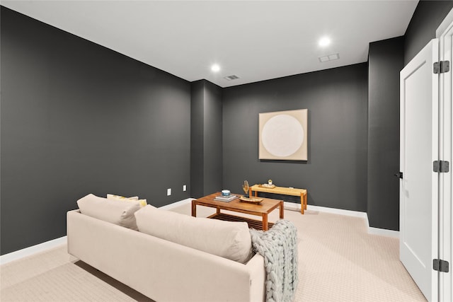 10321 Lakemere Dr, Dallas, TX 75238 - carpeted living area featuring baseboards and recessed lighting