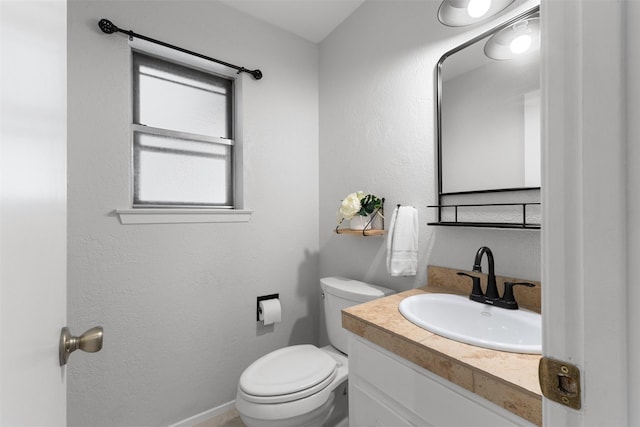 7624 Lake Highlands Dr, Fort Worth, TX 76179 - half bathroom with toilet and vanity