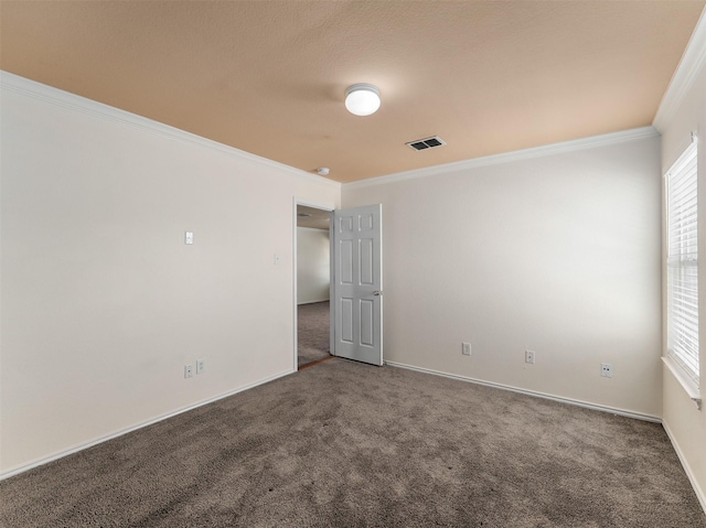 9849 Vickie Ln, Frisco, TX 75035 - unfurnished room with carpet flooring, ornamental molding, and baseboards