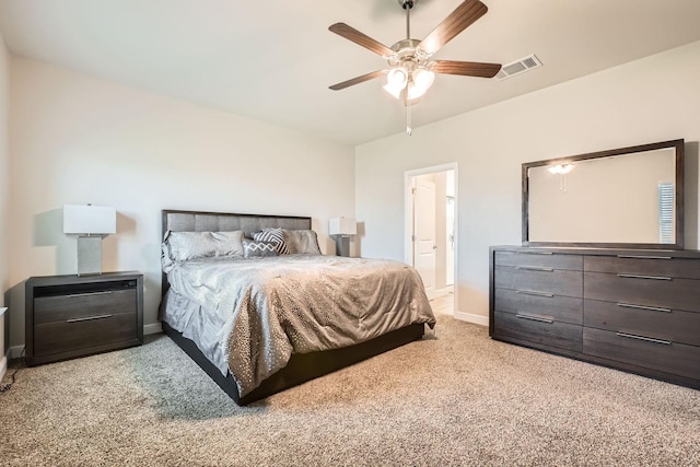 1225 Elmwood Dr, Cedar Hill, TX 75104 - bedroom with carpet flooring, baseboards, and ceiling fan