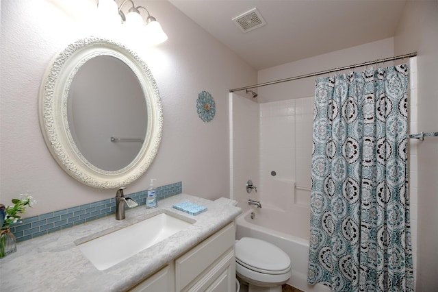 5141 Pinellas Ave, Fort Worth, TX 76244 - full bathroom with vanity, shower / bathtub combination with curtain, and toilet