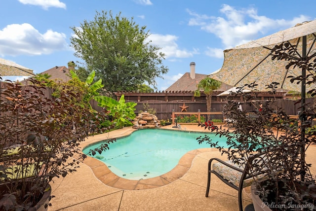 129 Carondelet Ct, Bossier City, LA 71111 - view of pool with a patio and a fenced backyard