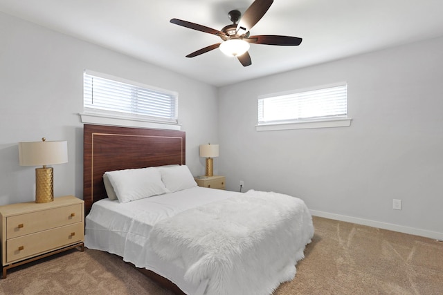 3116 Sharpview Ln, Dallas, TX 75228 - carpeted bedroom with baseboards and a ceiling fan