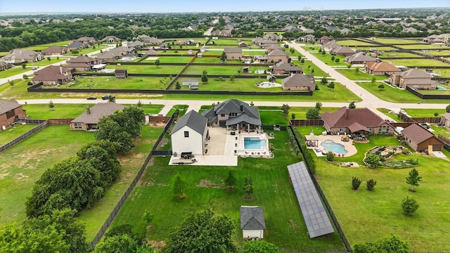 1330 Billingsley Dr, Waxahachie, TX 75167 - aerial perspective of suburban area featuring a pool area