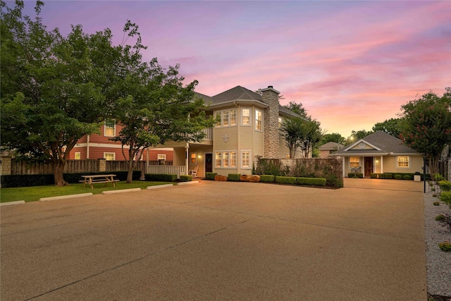 1906 S 11th St, Waco, TX 76706 - view of front of home with a chimney