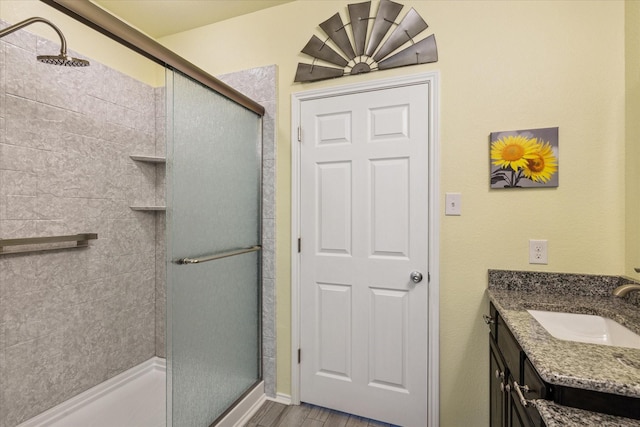 901 Freesia Dr, Little Elm, TX 75068 - bathroom with a shower stall and vanity
