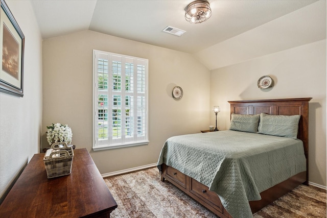 901 Freesia Dr, Little Elm, TX 75068 - bedroom with lofted ceiling and baseboards