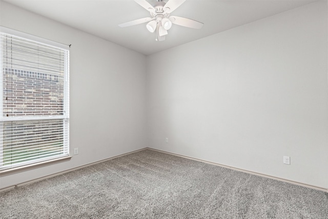 10409 Boxthorn Ct, Fort Worth, TX 76177 - carpeted empty room with plenty of natural light, a ceiling fan, and baseboards