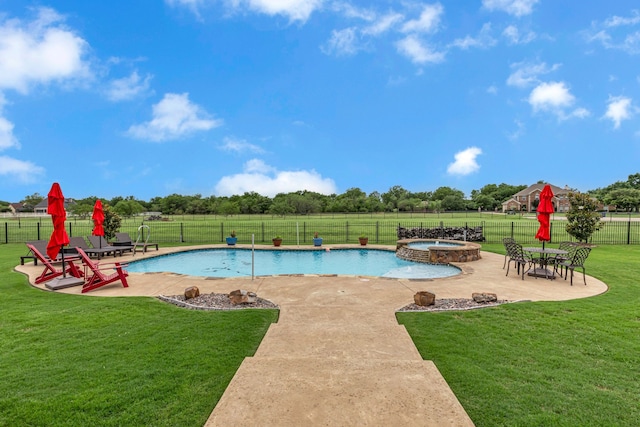 436 Highbluff Trl, Royse City, TX 75189 - view of swimming pool with a patio and a pool with connected hot tub