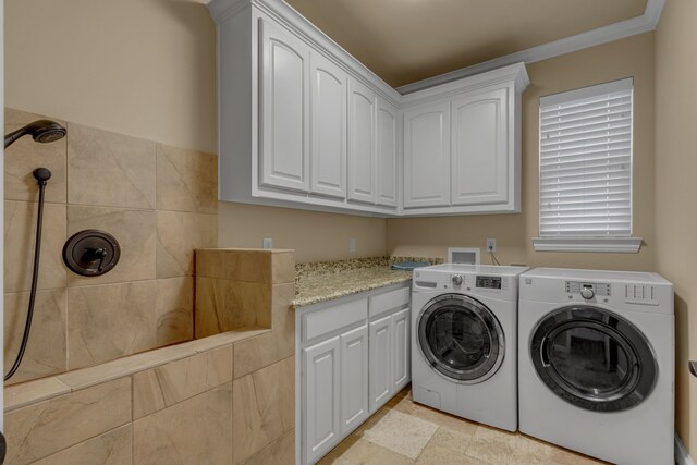 436 Highbluff Trl, Royse City, TX 75189 - washroom featuring independent washer and dryer and ornamental molding