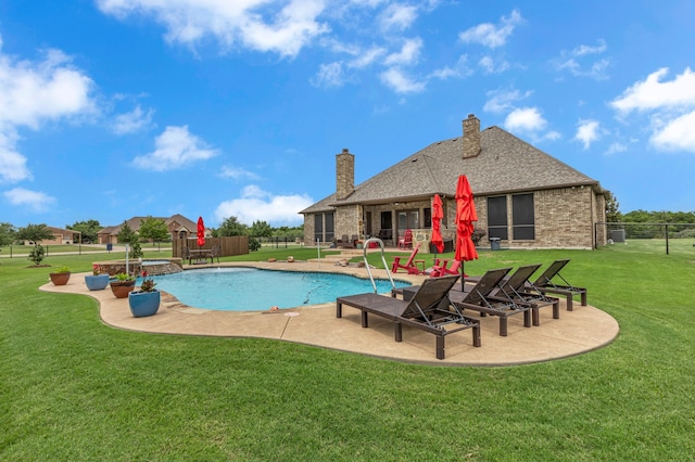 436 Highbluff Trl, Royse City, TX 75189 - view of pool featuring a patio area and a pool with connected hot tub