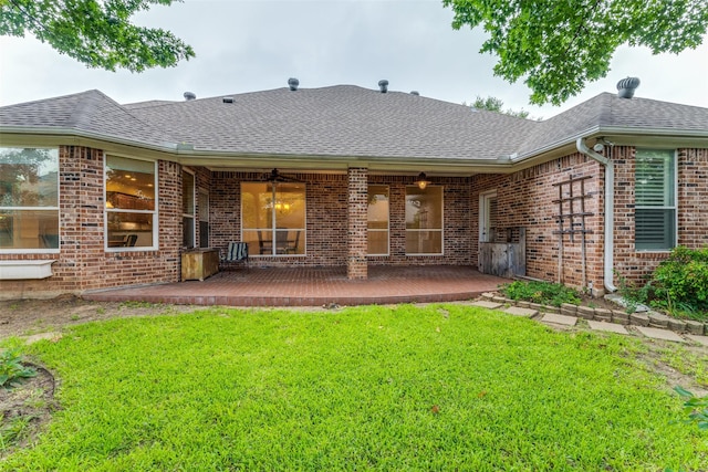 805 Evergreen Ct, Keller, TX 76248 - back of house featuring a lawn, brick siding, roof with shingles, and a deck