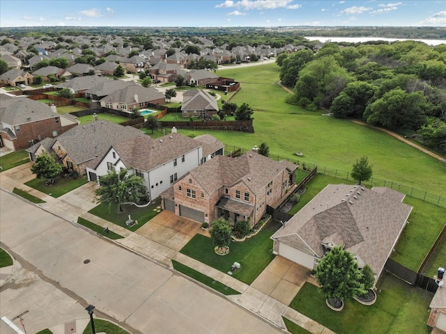 1316 Heather Ln, Little Elm, TX 75068 - aerial view of residential area featuring a large body of water