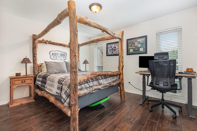 4317 Hartford St Unit 102, Dallas, TX 75219 - bedroom featuring wood finished floors and a desk